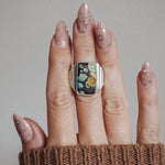 Hubei Turquoise Ring (Size 6 - 6.25) - Golden Road Crafted