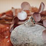 Hubei Turquoise Ring (Size 6 - 6.25) - Golden Road Crafted