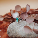 Hubei Turquoise Ring (Size 6 - 6.25) - Golden Road Crafted