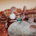 Hubei Turquoise Ring (Size 6 - 6.25) - Golden Road Crafted