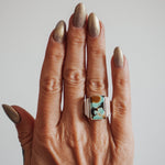 Hubei Turquoise Ring (Size 6) - Golden Road Crafted