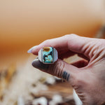 Hubei Turquoise Ring (Size 6) - Golden Road Crafted