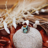 Hubei Turquoise Ring (Size 6) - Golden Road Crafted