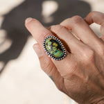 Hubei Turquoise Ring (Size 6.5) - Golden Road Crafted