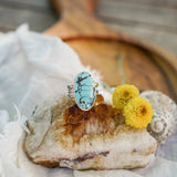Hubei Turquoise Ring (Size 6.5) - Golden Road Crafted
