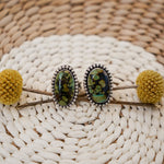 Hubei Turquoise Ring (Size 6.5) - Golden Road Crafted