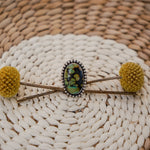 Hubei Turquoise Ring (Size 6.5) - Golden Road Crafted