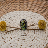 Hubei Turquoise Ring (Size 6.5) - Golden Road Crafted