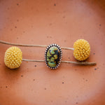 Hubei Turquoise Ring (Size 6.5) - Golden Road Crafted