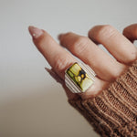 Hubei Turquoise Ring (Size 6.5 - 6.75) - Golden Road Crafted
