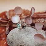 Hubei Turquoise Ring (Size 6.5 - 6.75) - Golden Road Crafted