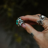 Hubei Turquoise Ring (Size 6.5 - 6.75) - Golden Road Crafted