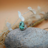 Hubei Turquoise Ring (Size 7) - Golden Road Crafted