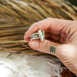 Hubei Turquoise Ring (Size 7) - Golden Road Crafted