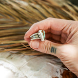 Hubei Turquoise Ring (Size 7) - Golden Road Crafted