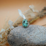 Hubei Turquoise Ring (Size 7) - Golden Road Crafted