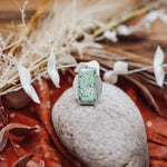 Hubei Turquoise Ring (Size 7.5) - Golden Road Crafted