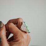 Hubei Turquoise Ring (Size 7.5) - Golden Road Crafted