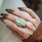 Hubei Turquoise Ring (Size 7.5) - Golden Road Crafted