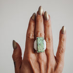 Hubei Turquoise Ring (Size 7.5) - Golden Road Crafted