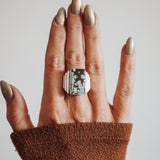 Hubei Turquoise Ring (Size 8) - Golden Road Crafted
