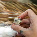 Hubei Turquoise Ring (Size 9) - Golden Road Crafted