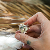 Hubei Turquoise Ring (Size 9) - Golden Road Crafted