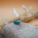 Hubei Turquoise Ring (Size 9.25) - Golden Road Crafted