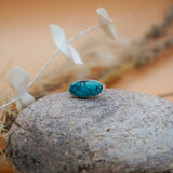 Hubei Turquoise Ring (Size 9.25) - Golden Road Crafted