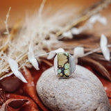 Hubei Turquoise Ring (Size 9.5) - Golden Road Crafted