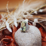 Hubei Turquoise Ring (Size 9.5) - Golden Road Crafted
