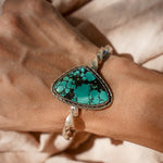 Kingman Turquoise Cuff - Golden Road Crafted