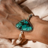 Kingman Turquoise Cuff - Golden Road Crafted