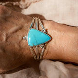 Kingman Turquoise Cuff - Golden Road Crafted