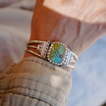 Kingman Turquoise Cuff - Golden Road Crafted