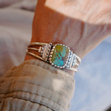 Kingman Turquoise Cuff - Golden Road Crafted