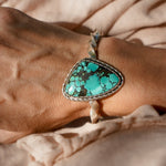 Kingman Turquoise Cuff - Golden Road Crafted
