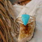 Kingman Turquoise Cuff - Golden Road Crafted
