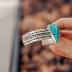 Kingman Turquoise Cuff - Golden Road Crafted