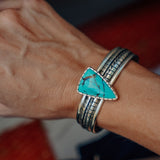 Kingman Turquoise Cuff - Golden Road Crafted