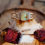 Kingman Turquoise Cuff - Golden Road Crafted