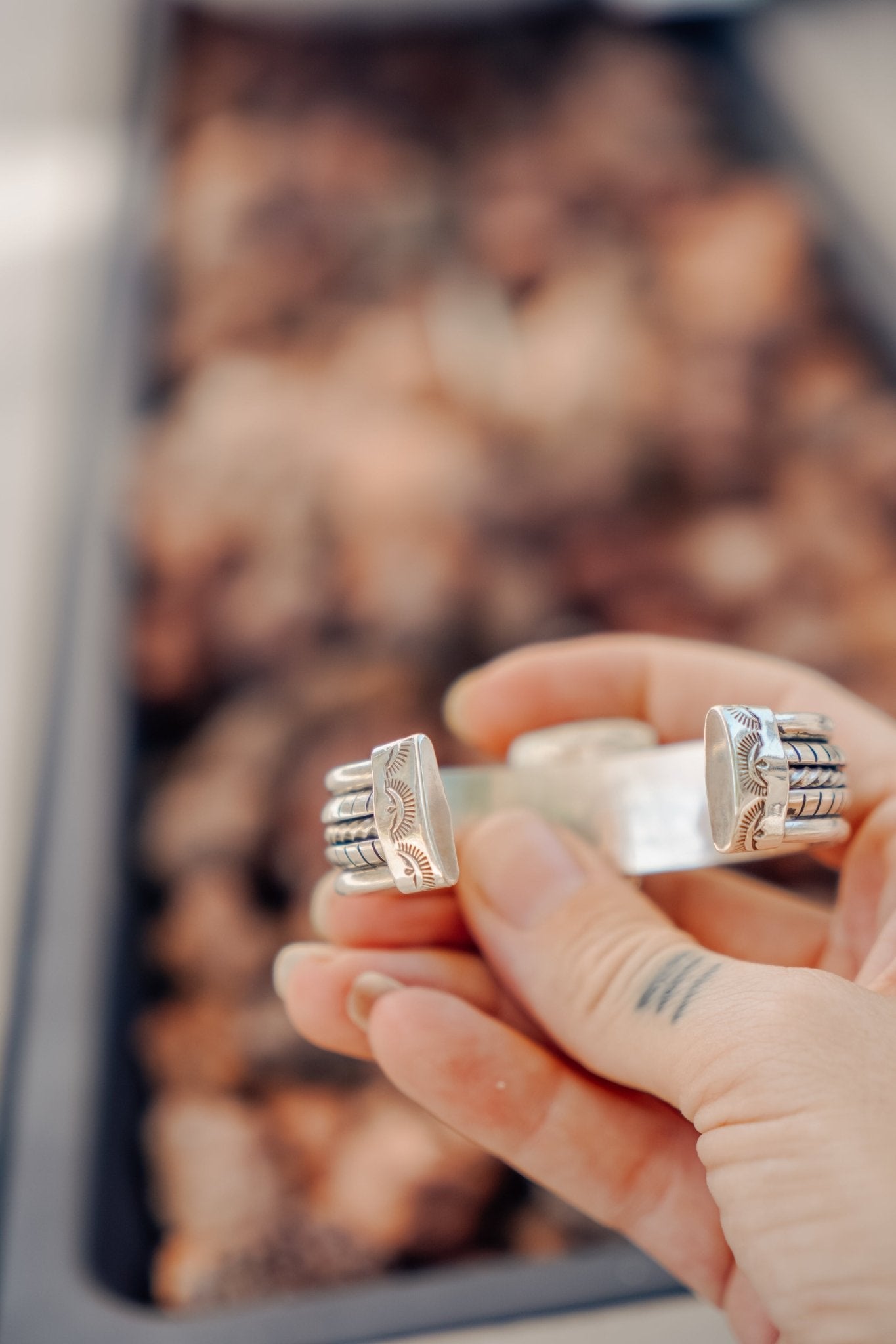 Kingman Turquoise Cuff - Golden Road Crafted