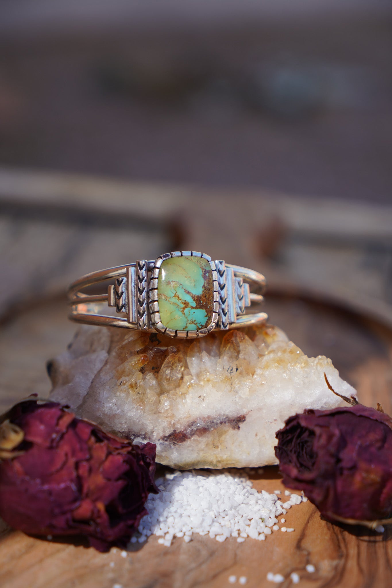 Kingman Turquoise Cuff - Golden Road Crafted
