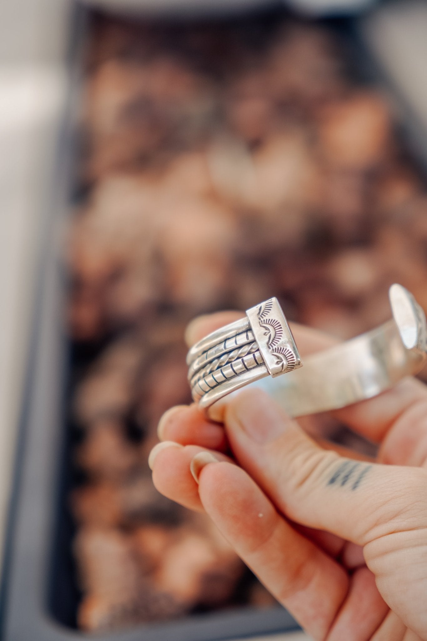 Kingman Turquoise Cuff - Golden Road Crafted