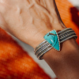 Kingman Turquoise Cuff - Golden Road Crafted