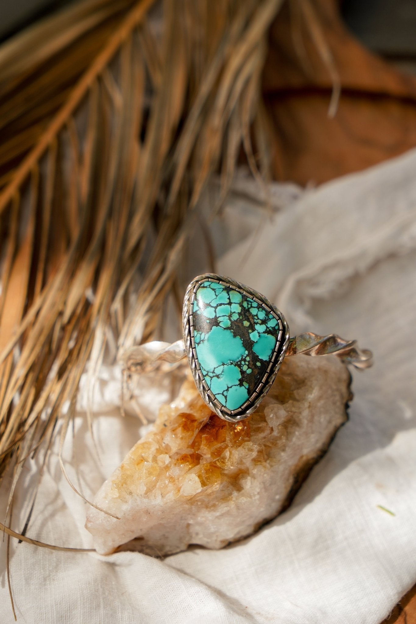 Kingman Turquoise Cuff - Golden Road Crafted