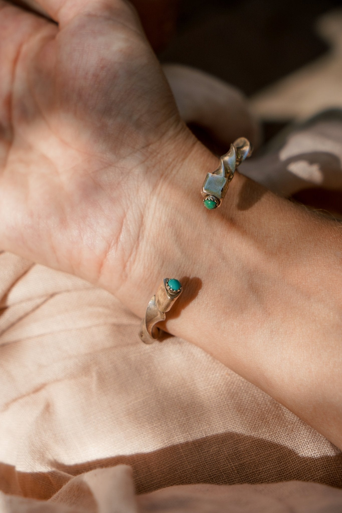 Kingman Turquoise Cuff - Golden Road Crafted