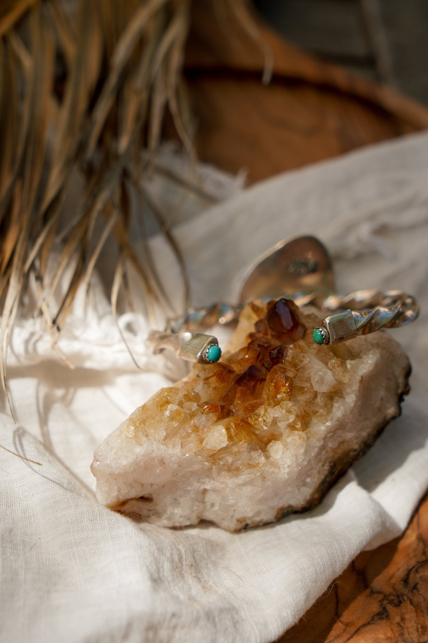 Kingman Turquoise Cuff - Golden Road Crafted