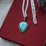 Kingman Turquoise Necklace - Golden Road Crafted