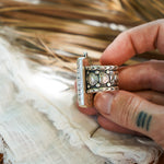 Kingman Turquoise Ring (Size 5.75) - Golden Road Crafted